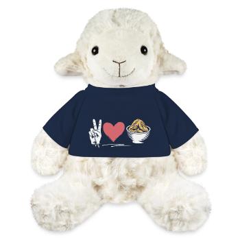 Funny saying for foodies - MiniFeet® Sheep Annika - french navy - Front