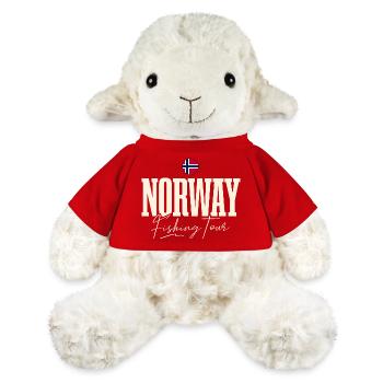 Norway Fishing Tour Fishing Fishing Angler - MiniFeet® Sheep Annika - red - Front