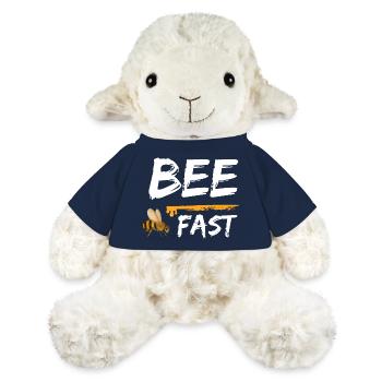 Abeille Rapide Abeilles Miel - Mouton en peluche Annika MiniFeet® - bleu marine - Devant
