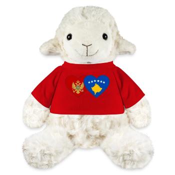 Montenegro Kosovo Flagge - MiniFeet® Schaf Annika - Rot - Vorne
