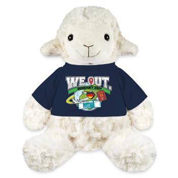 Nous voyageons en Allemagne Voyage Matching Famille - Mouton en peluche Annika MiniFeet® - bleu marine - Devant