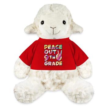 Peace Out 1. Klasse Letzter Schultag - MiniFeet® Schaf Annika - Rot - Vorne