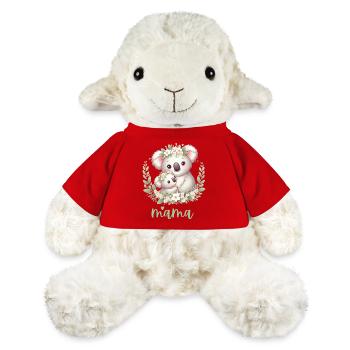 Maman Koala ours câlin I Couronne florale maman I Koala - Mouton en peluche Annika MiniFeet® - rouge - Devant