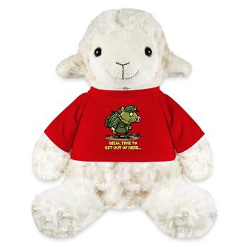 Time to get away from here: Wandering Pig - MiniFeet® Sheep Annika - red - Front