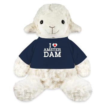 I love Amsterdam Japan Heart Flag Lover Niederlande - MiniFeet® Schaf Annika - French Navy - Vorne