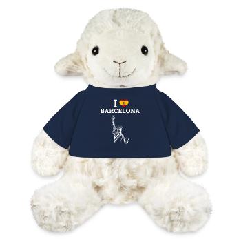 I Love Barcelona Statue Spanien Liebhaber Herz Flagge - MiniFeet® Schaf Annika - French Navy - Vorne