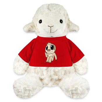 Paresseux drôle de majeur - Mouton en peluche Annika MiniFeet® - rouge - Devant