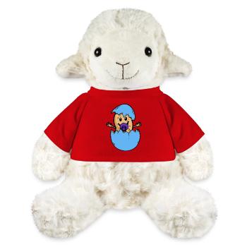 Erdnuss Eierschale Geburt Baby schlüpfen Ei - MiniFeet® Schaf Annika - Rot - Vorne