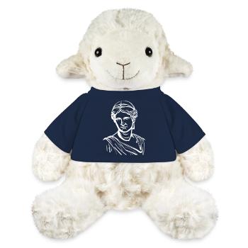 Ancient Old Marble Statue - MiniFeet® Sheep Annika - french navy - Front