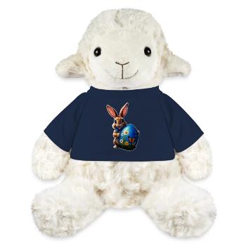 Little Easter Bunny with Blue Easter Egg - MiniFeet® Sheep Annika - french navy - Front