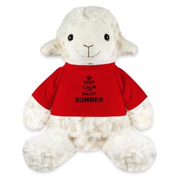 keep calm enjoy summer - Mouton en peluche Annika MiniFeet® - rouge - Devant