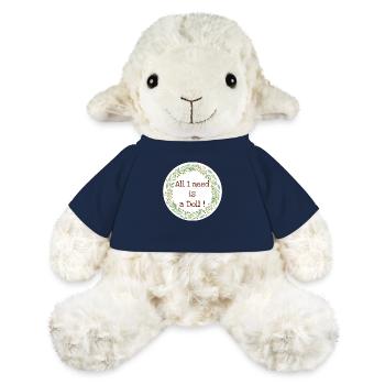 All I need - Mouton en peluche Annika MiniFeet® - bleu marine - Devant