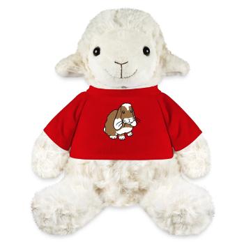 Hase Kaninchen Häschen Nagetier Kleintier niedlich - MiniFeet® Schaf Annika - Rot - Vorne