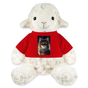 Katze Katzen Liebhaber Katzenbesitzer Kätzchen - MiniFeet® Schaf Annika - Rot - Vorne