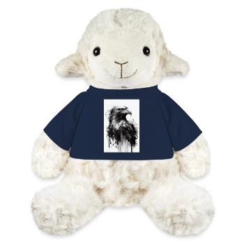Aigle animal Aigle à tête blanche Noir et blanc - Mouton en peluche Annika MiniFeet® - bleu marine - Devant