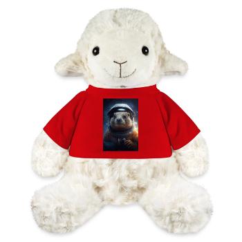 Murmeltier Nagetier Erdhörnchen Marmot Animal - MiniFeet® Schaf Annika - Rot - Vorne