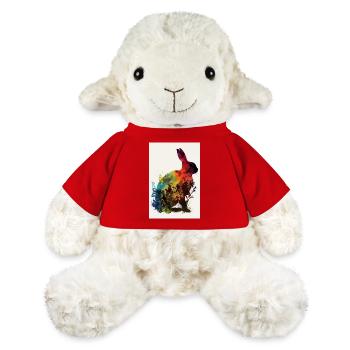 Lapin lapin animal animal de compagnie Silhouette de lapin - Mouton en peluche Annika MiniFeet® - rouge - Devant