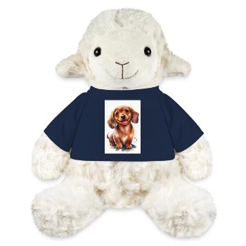 Dackel Hund Watercolor - MiniFeet® Schaf Annika - French Navy - Vorne