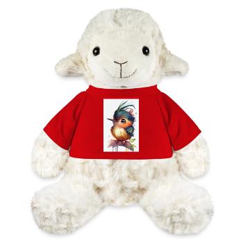 Colibri Colibri Oiseau Colibri Aquarelle - Mouton en peluche Annika MiniFeet® - rouge - Devant