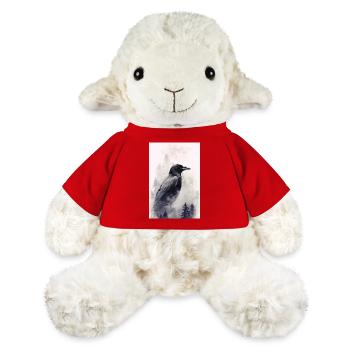 Corbeau, Corbeau, Corbeau, Corbeaux, Oiseau, Animal, Forêt - Mouton en peluche Annika MiniFeet® - rouge - Devant
