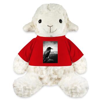 Corbeau Corbeaux Corbeau Corbeaux Oiseau Animal Lune - Mouton en peluche Annika MiniFeet® - rouge - Devant