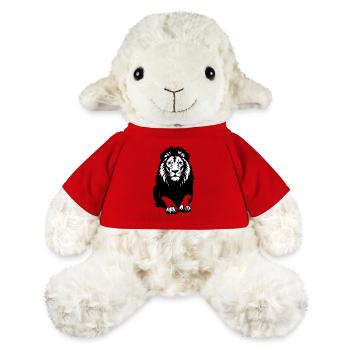 Lion - Mouton en peluche Annika MiniFeet® - rouge - Devant