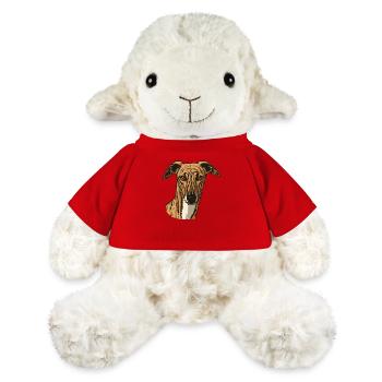 Galgo Espanol - Portrait - Mari - MiniFeet® Schaf Annika - Rot - Vorne