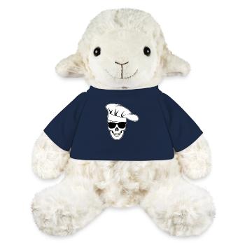 Crâne avec lunettes de soleil, toque de chef - Mouton en peluche Annika MiniFeet® - bleu marine - Devant