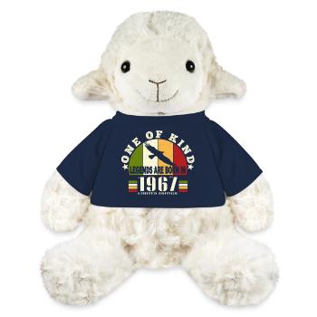 Legend Born 1967 anniversaire 57 ans - Mouton en peluche Annika MiniFeet® - bleu marine - Devant