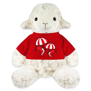 2 Fliegende Raupen Regenschirm Team Freunde Urlaub - MiniFeet® Schaf Annika - Rot - Vorne
