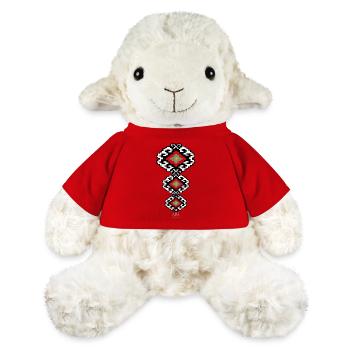 Slavic Folklore Pattern - Serbia - MiniFeet® Sheep Annika - red - Front