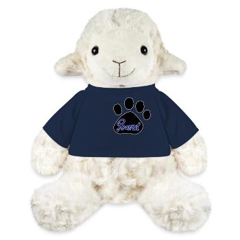Logo de cacahuète - Mouton en peluche Annika MiniFeet® - bleu marine - Devant