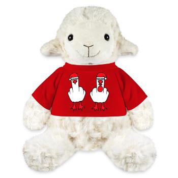 2 Seagulls Middle Finger Insult Christmas Team - MiniFeet® Sheep Annika - red - Front