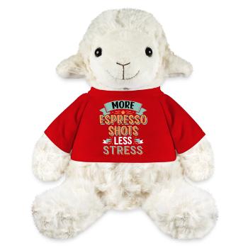 More Espresso Shots Less Stress Coffee Lover - MiniFeet® Sheep Annika - red - Front