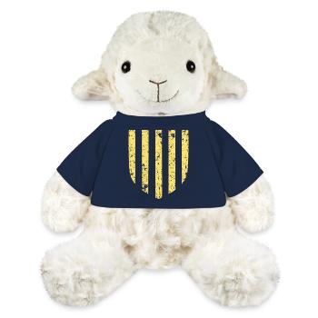 Armoiries Pyrénées-Orientales - Mouton en peluche Annika MiniFeet® - bleu marine - Devant