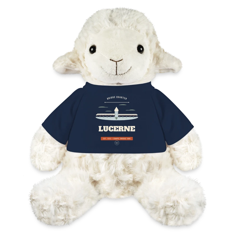 Lucerne badge on a minifeet® sheep annika, french navy