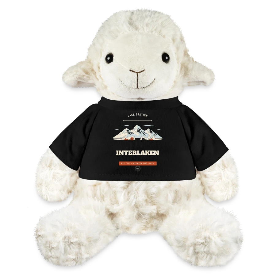 Interlaken badge on a minifeet® sheep annika, black