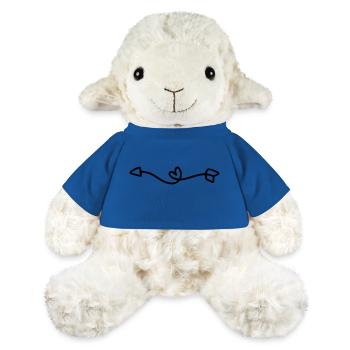 Flèche gauche | flèches - Mouton en peluche Annika MiniFeet® - bleu roi - Devant