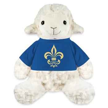 fleur de lys - Mouton en peluche Annika MiniFeet® - bleu roi - Devant