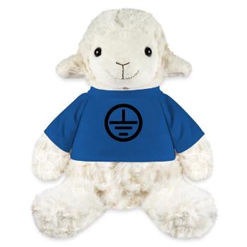 Electrician symbol electrical grounding - MiniFeet® Sheep Annika - royal blue - Front
