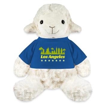 Skyline de Los Angeles - Mouton en peluche Annika MiniFeet® - bleu roi - Devant