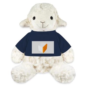 Cube à fendre orange - Mouton en peluche Annika MiniFeet® - bleu marine - Devant