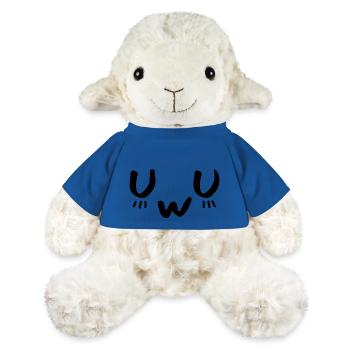 UwU (en anglais seulement) - Mouton en peluche Annika MiniFeet® - bleu roi - Devant