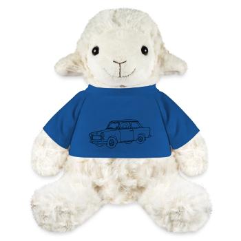 Trabi, , Kleinwagen der DDR - MiniFeet® Schaf Annika - Königsblau - Vorne