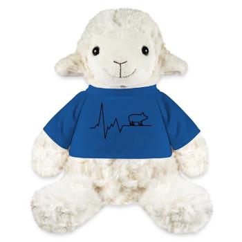 herzschlag schwein - MiniFeet® Schaf Annika - Königsblau - Vorne