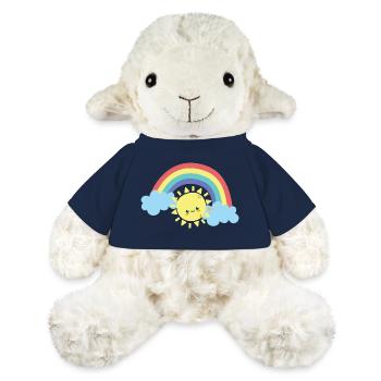 Sourire arc-en-ciel ensoleillé Doodle - Mouton en peluche Annika MiniFeet® - bleu marine - Devant