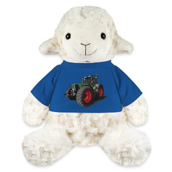 Tracteur classique // Bulldog // Illustration - Mouton en peluche Annika MiniFeet® - bleu roi - Devant