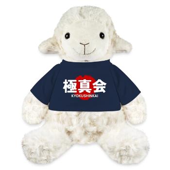 Kyokushin Karate Dojo GYM Kanji japonais - Mouton en peluche Annika MiniFeet® - bleu marine - Devant