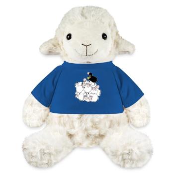 Fait partie du troupeau de Wolly Sheepling Gaming - Mouton en peluche Annika MiniFeet® - bleu roi - Devant
