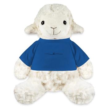 Coeur simple et mignon | Amour - Mouton en peluche Annika MiniFeet® - bleu roi - Devant
